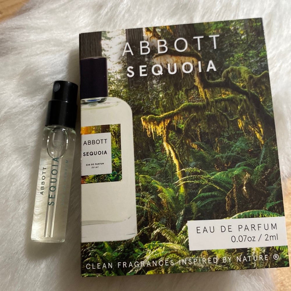 ABBOTT SEQUOIA EAU DE PARFUM .07 OZ / 2 ML BRAND NEW SPRAY SAMPLE